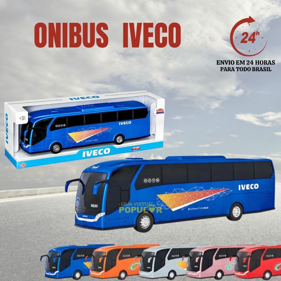 Brinquedo Ônibus Iveco  Usual Brinquedos 