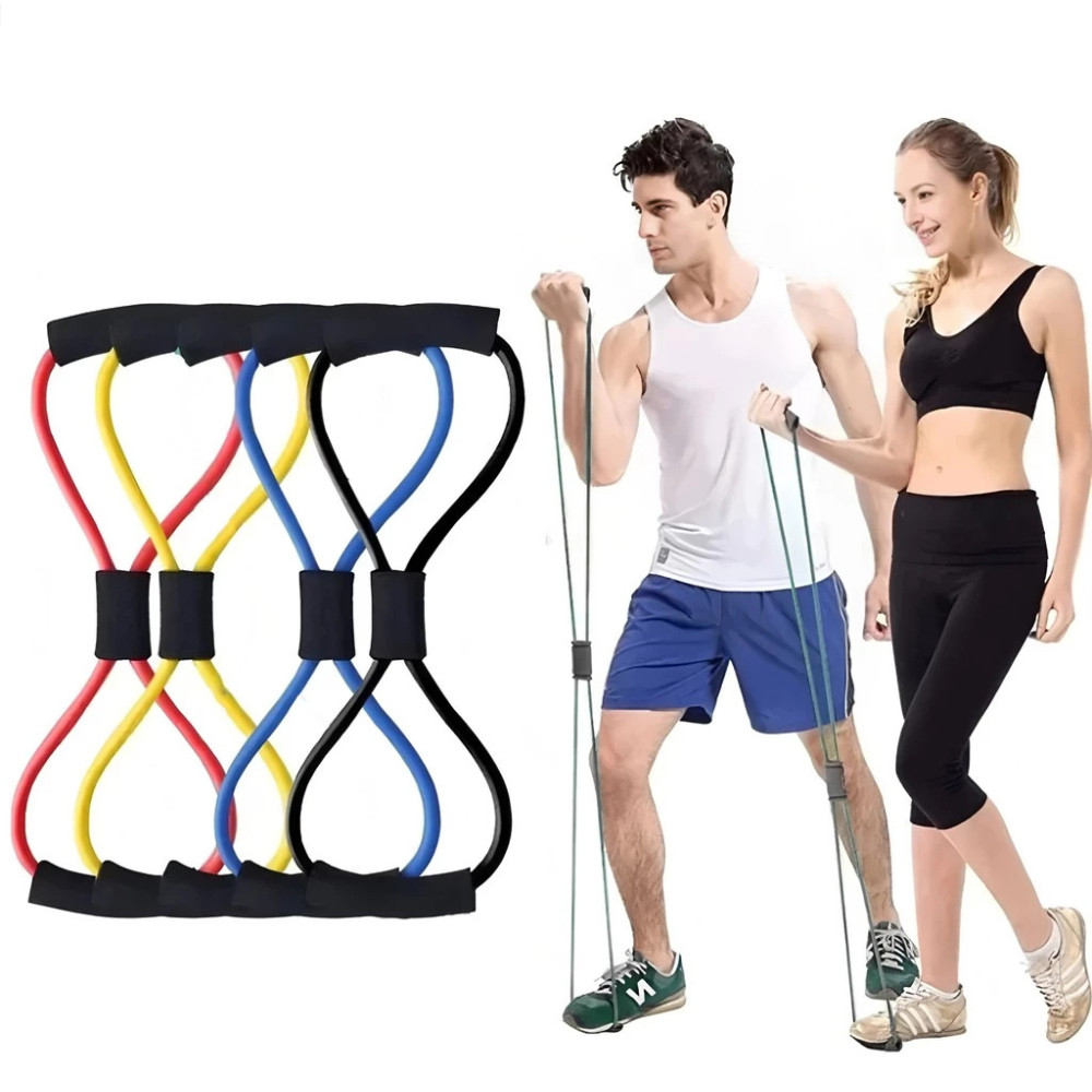Elastico 8 Para Malhar Extensor Academia Treino Pilates Fit IMPERIO em Oferta na Shopee
