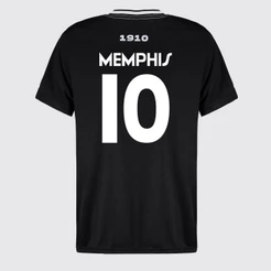 Camisa Corinthians CP 10 Memphis Infantil Preta