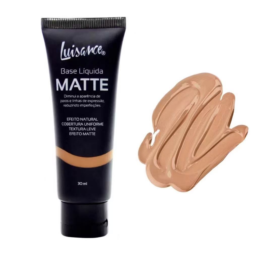 Base Líquida Matte Luisance – Cobertura Uniforme, Textura Leve e Toque Seco em Oferta na Shopee
