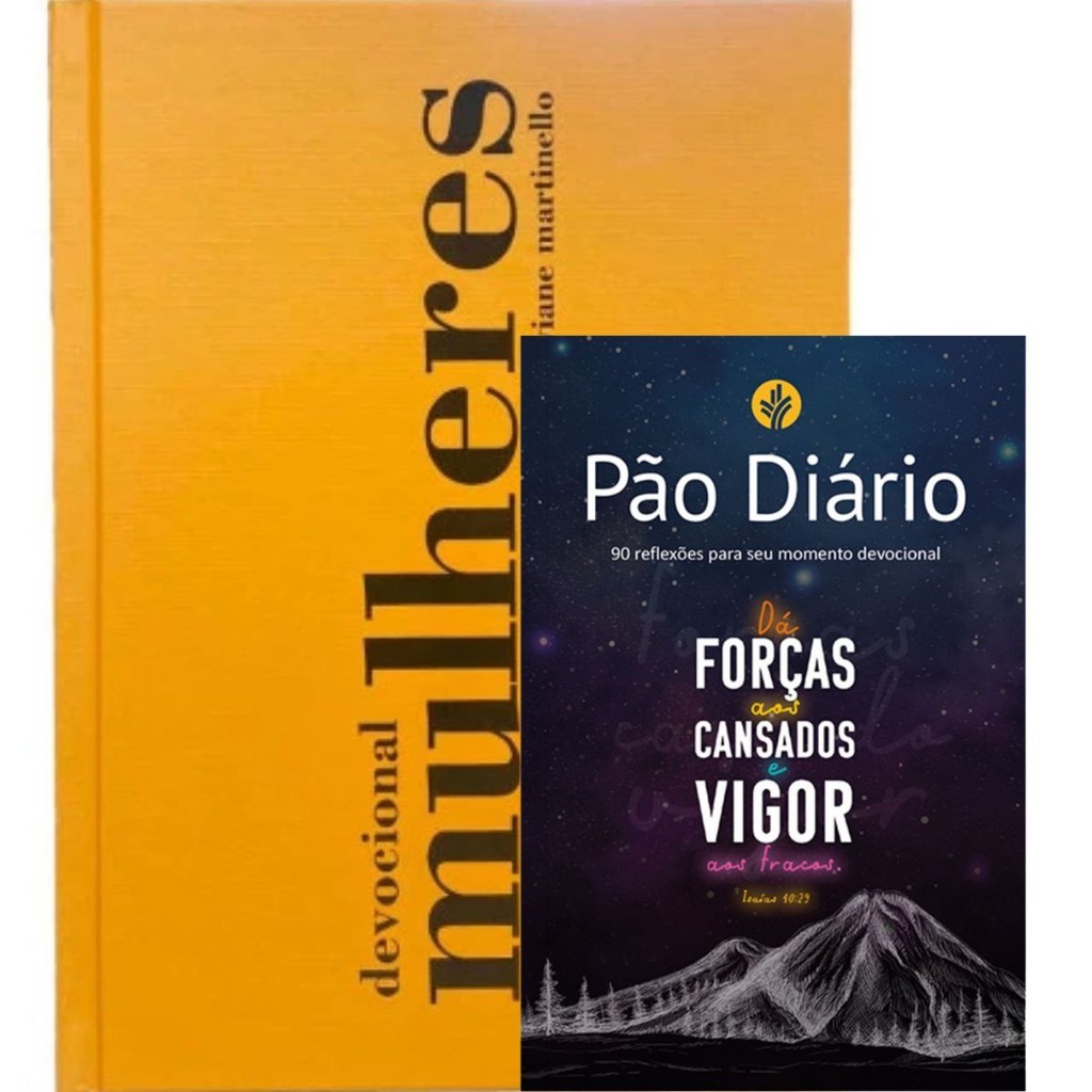 Kit 2 Livros | Devocional Mulheres 2026 | 365 Dias Capa Dura | Viviane Martinello + Devocional 90 Reflexões Vigor em Oferta na Shopee