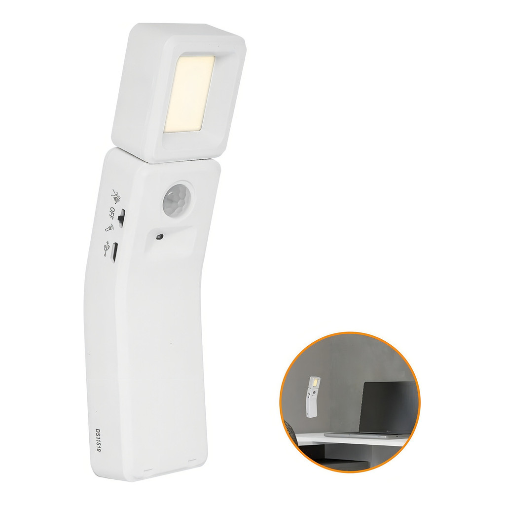 Luminária Led Sensor De Presença Recarregável