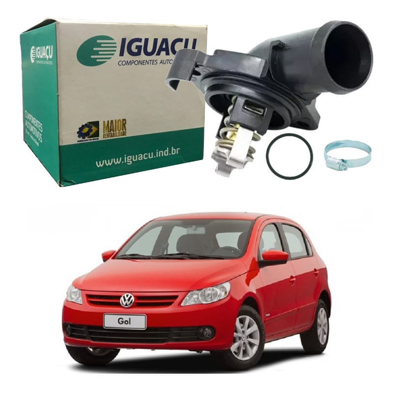 Valvula Termostatica Iguaçu Gol G5 1.0 1.6 8v 2008 A 2013 em Oferta na Shopee