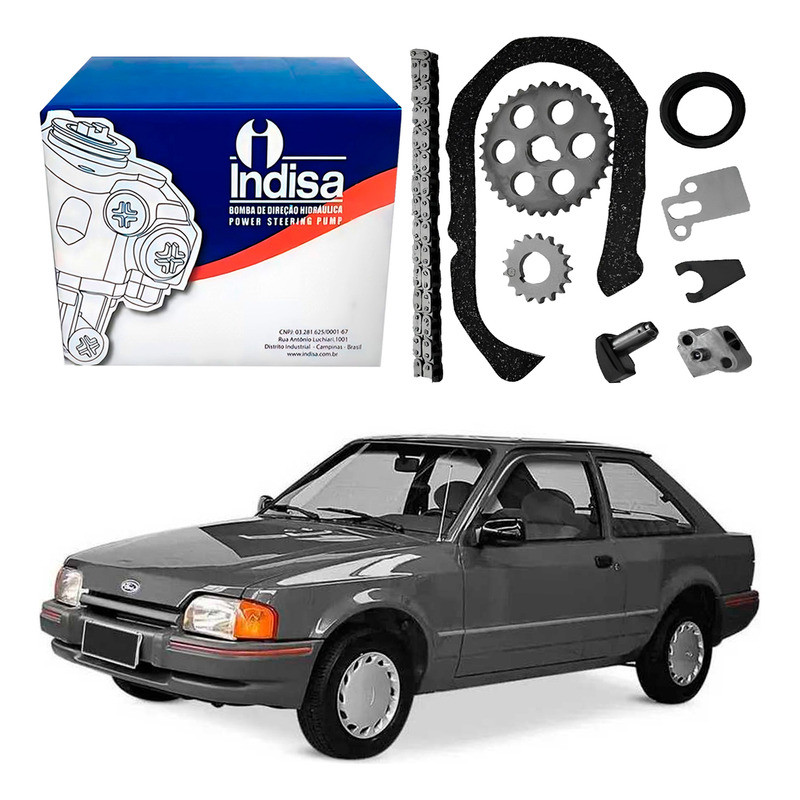 Kit Corrente Comando Ford Escort Hobby 1.6 Cht 1987 A 1994 em Oferta na Shopee