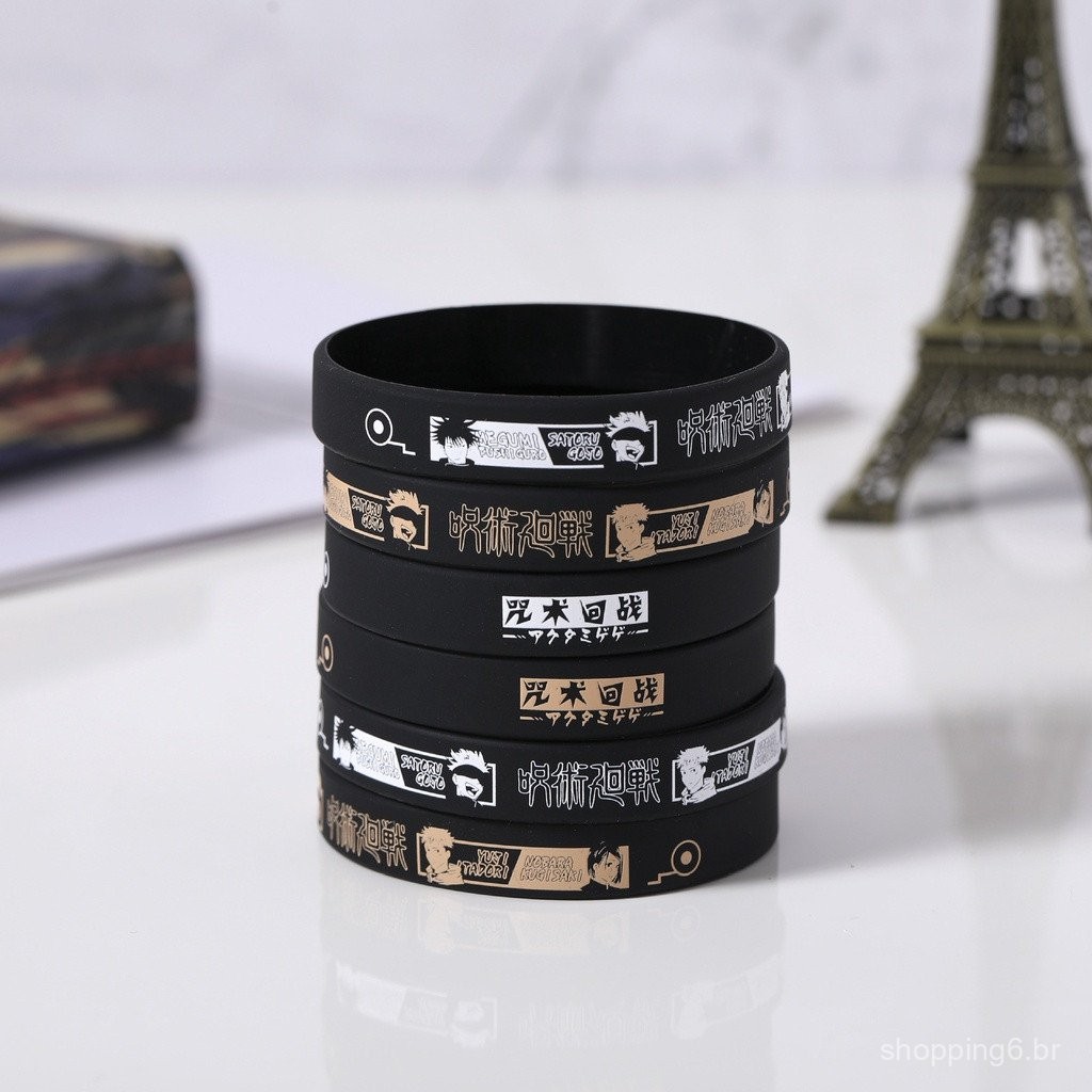 Pulseira Esportiva De Silicone Jujutsu Kaisen Anime