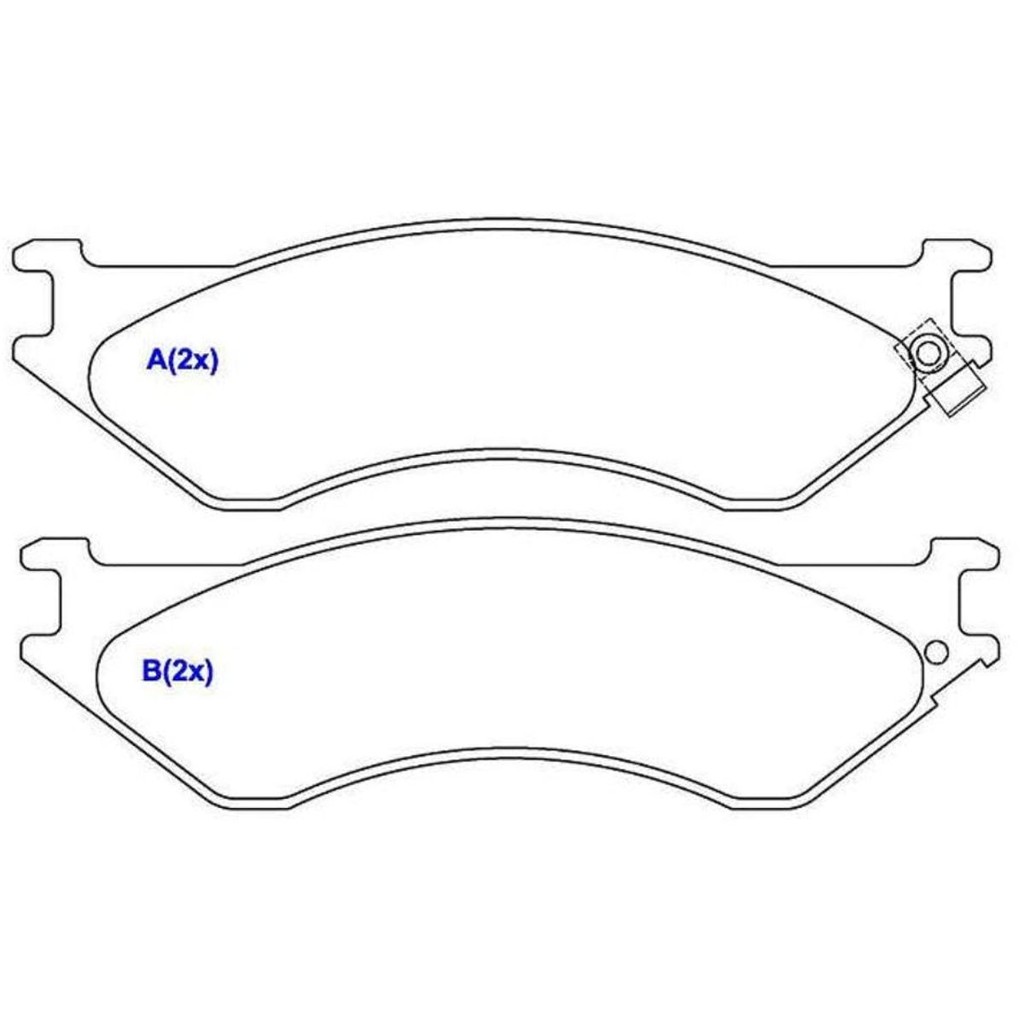 Pastilha De Freio Ram 2006 A 2008 / F150 1999 A 2004 / F250 1998 A 2003 - SYL2219