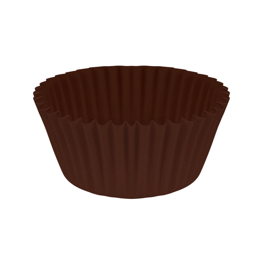 100 Forminha de Papel Gourmet N°3 Marrom Dentro e Fora REGINA em Oferta na Shopee