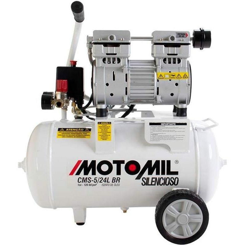 Compressor Odontológico 120PSI CMS 5/24BR 220V Motomil