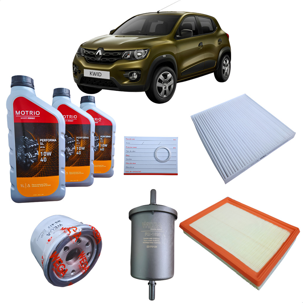 Kit Revisão Troca De Óleo E Filtros Kwid 2020 2021 2022 2023 em Oferta na Shopee