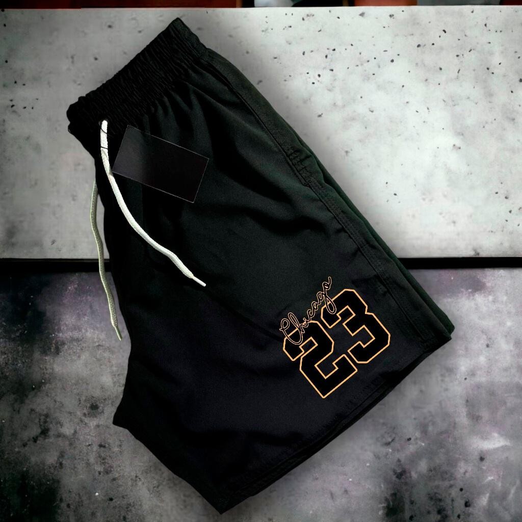 Short Bermuda Mauricinho Antiodor Esportiva Com estampa do CHICAGO 23 ASS - Academia, Skate, Basquete, Corrida Tactel