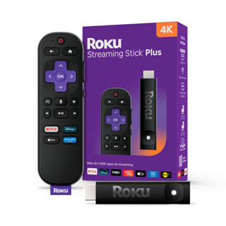 Roku Streaming Stick Plus 2025 para TV 4K Controle por Voz em Oferta na Shopee