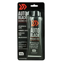 Silicone Preto Auto Black RTV Para Juntas Motor Alta 90g