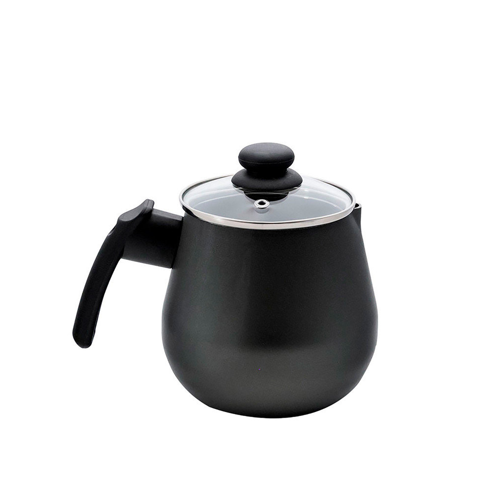 Leiteira Fervedor 1,5L Alumínio Tampa Vidro Cabo Baquelite Preto Antiaderente Santorini Meridional em Oferta na Shopee