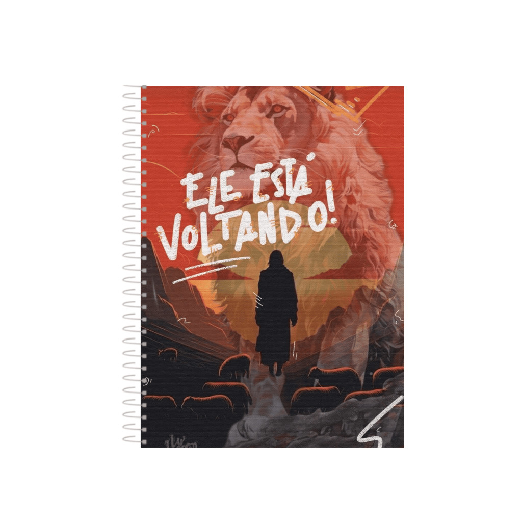 Caderno Tamanho Universitario Jesus Voltando1, 10 ou 20 matérias em Oferta na Shopee