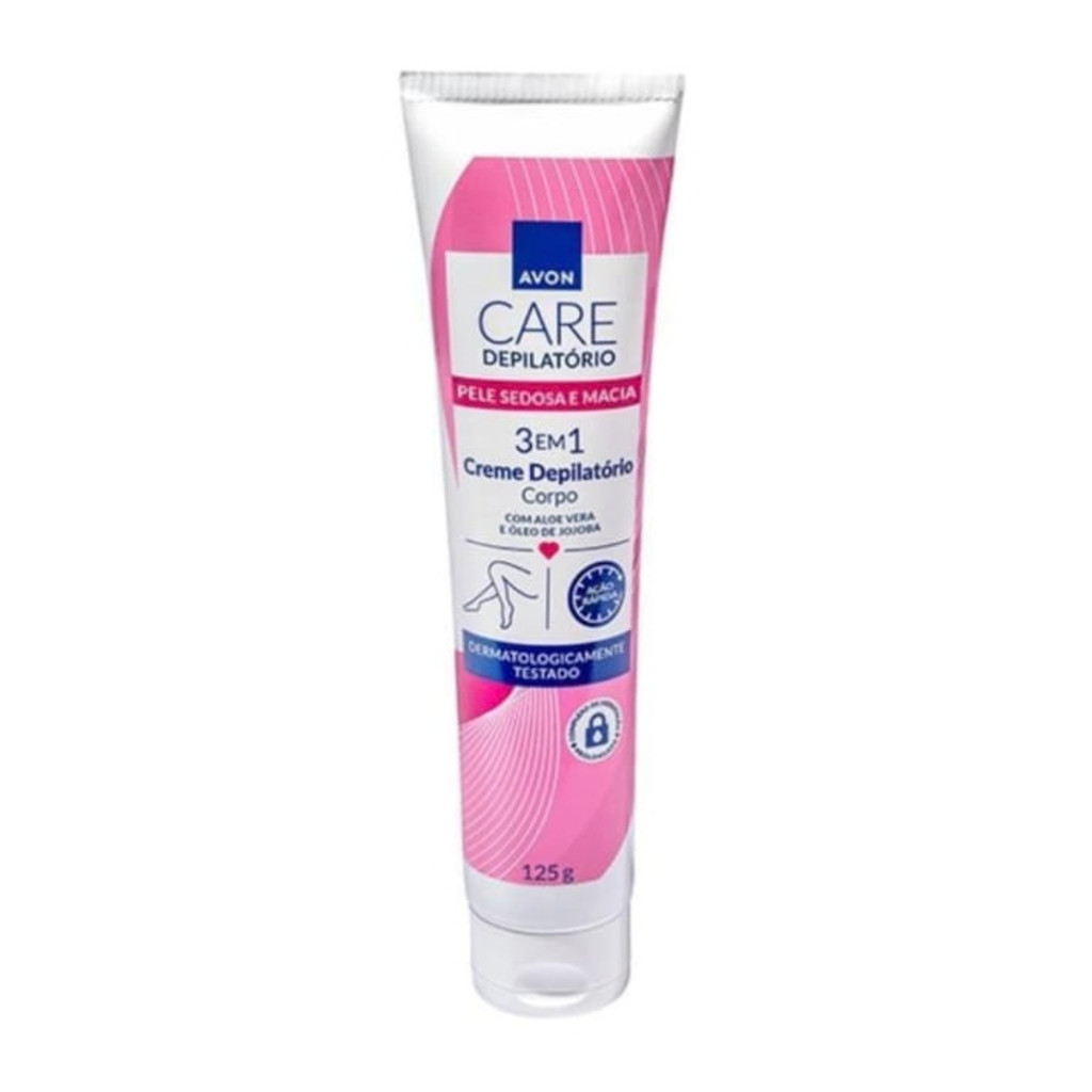 Avon Care 3 em 1 Creme Depilatório  125g Pele sedosa e macia