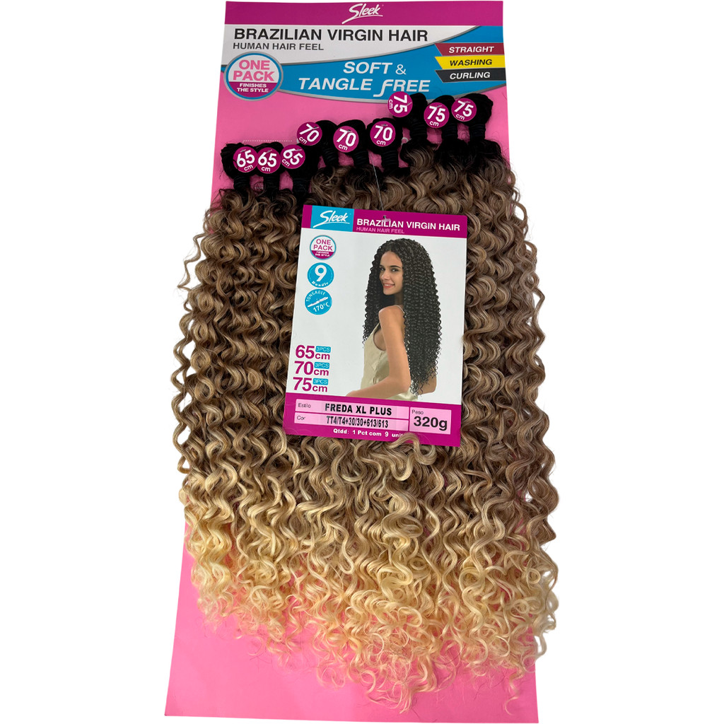 Cabelo Sleek - Freda XL Plus Cor TT4/T4+30/30+613/613 320g