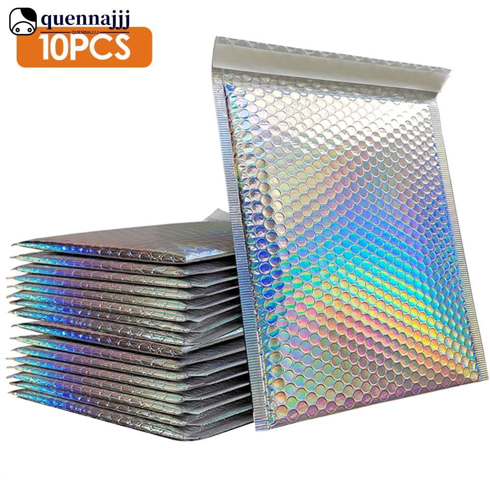 QUENNA 10 Pçs/Lote Bolha Mailers Envelope Laser Auto Selo Sacos De Embalagem Postal Livro Estofamento Proteção Anti-Qued