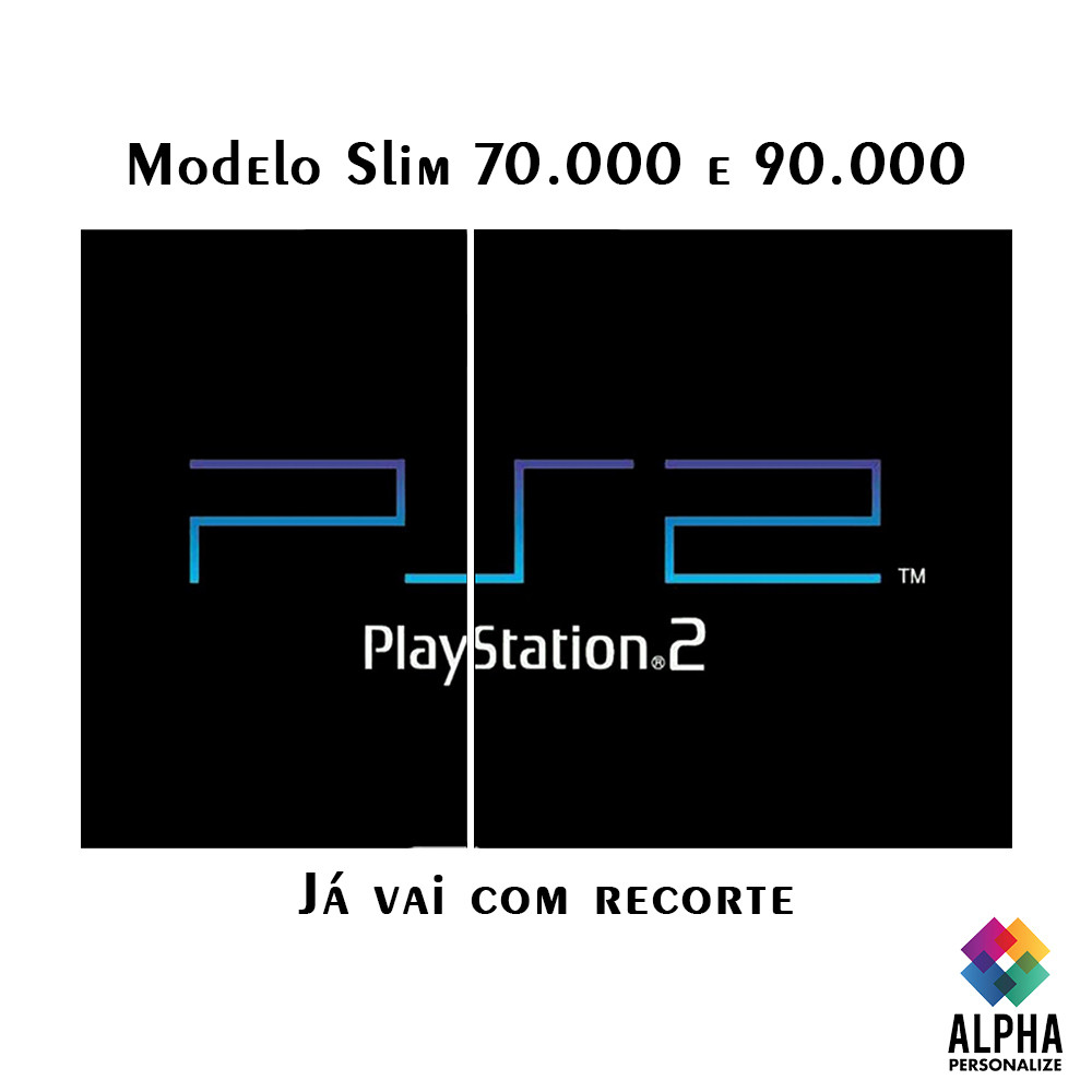 Skin Ps2 Adesivo Playstation 2 Proteção Pelicula — imagem 2 de 2