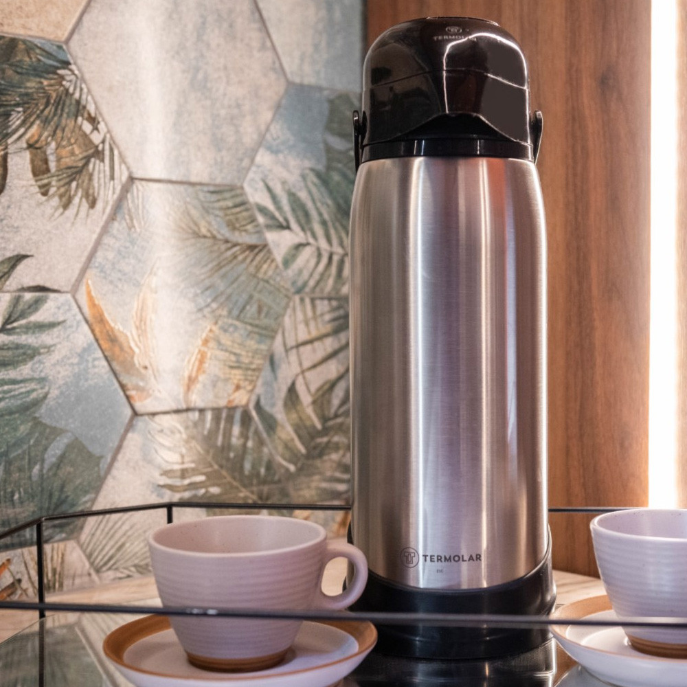 Garrafa 100% Inox Inquebrável Café Chá Leite 1.9L Termolar — imagem 2 de 2
