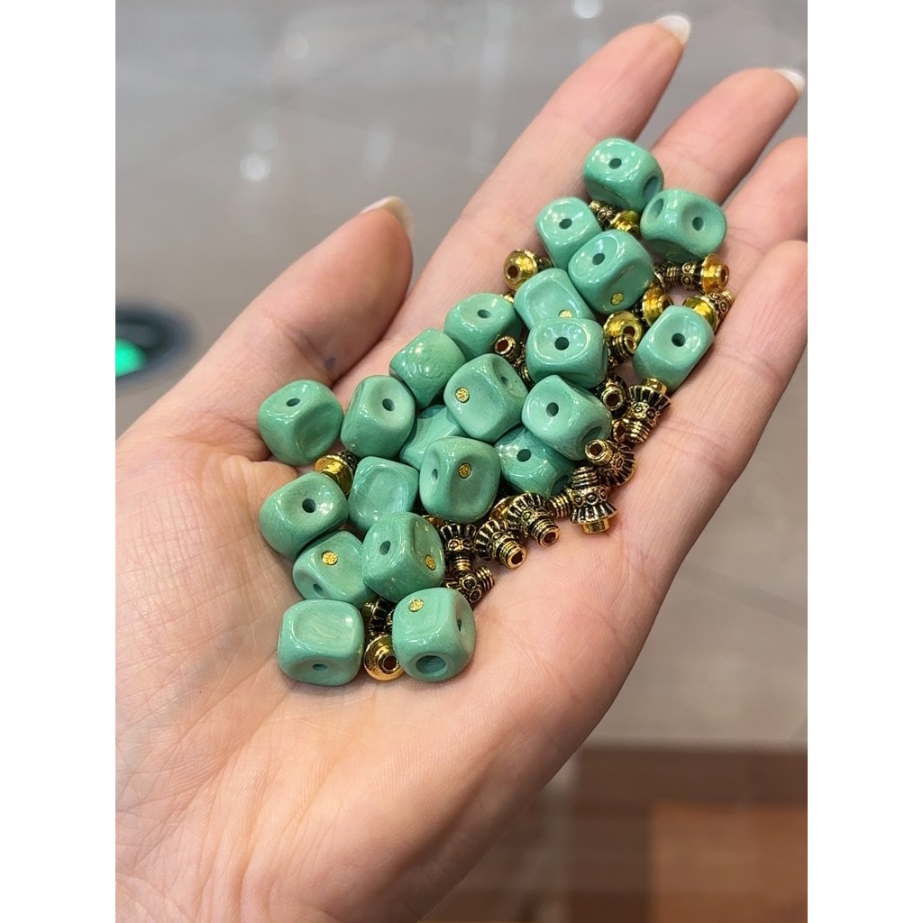 Diamante magnésio mina incrustada divisão t cobre puro artesanal diy acessórios pulseira colar pingente acessórios moda