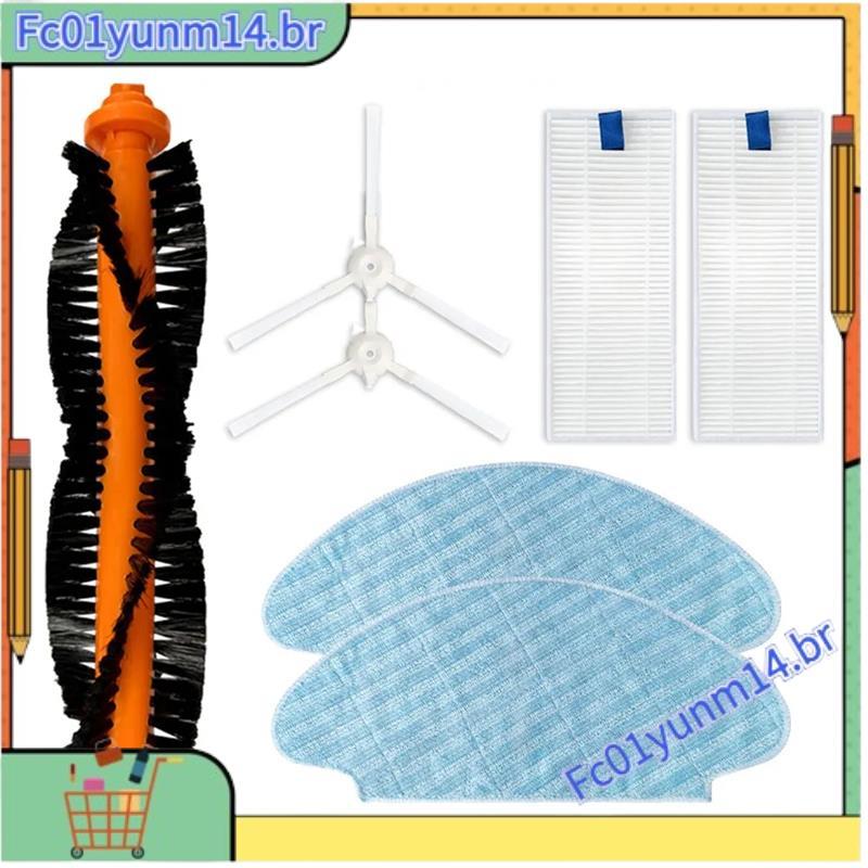 Para X-Plorer 45/RG8275WH Rolo Escova Lateral Filtro Hepa Mop Pano Robô Aspirador De Pó Acessório Peça Reposição