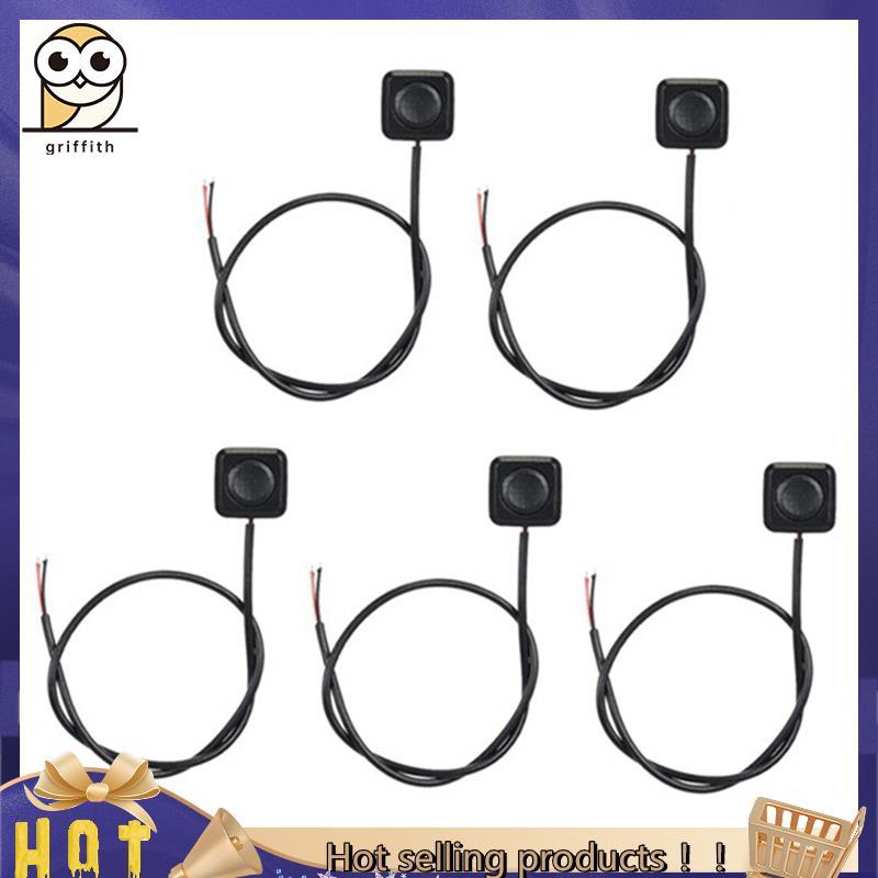Interruptor Liga/Desliga Momentâneo De Plástico Preto 12V 24V Mini De Botão De Montagem