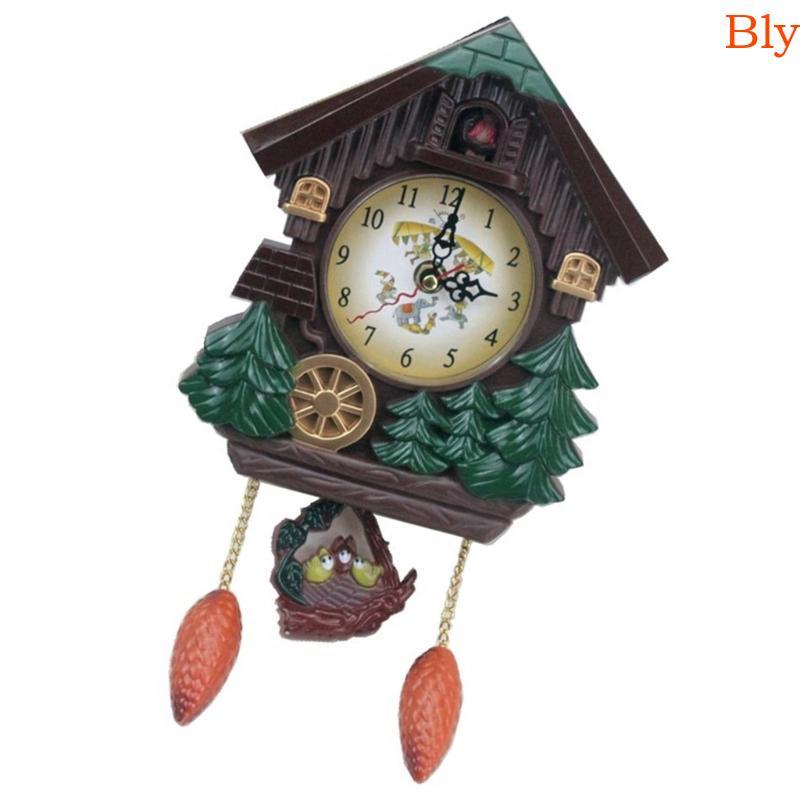 Bly Cuco Relógio De Parede Casa Na Árvore Decorações Antigas Decoração Tradicional Pendurado Pêndulo Relógios Para De