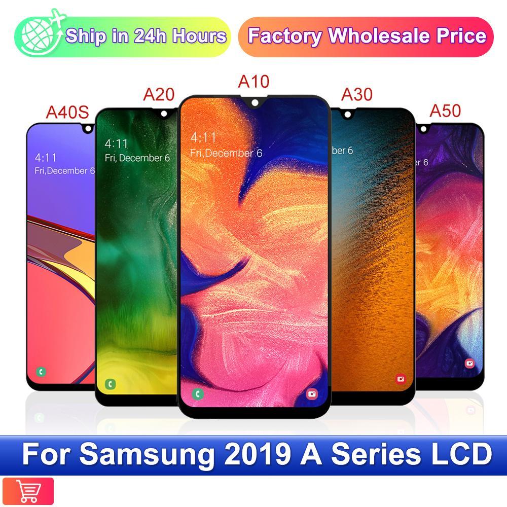 Para SAMSUNG GALAXY A10 A105 A20 A205 A20S A207 A30 A305 A30S A307 A50 A505 A70 A705F Display LCD Tela De Toque Digitado