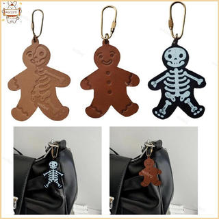 Halloween Esqueleto Chaveiro Couro Do Plutônio Acessório Gótico Pendurado Pingente Charme Para Chaves Sacos Cartei