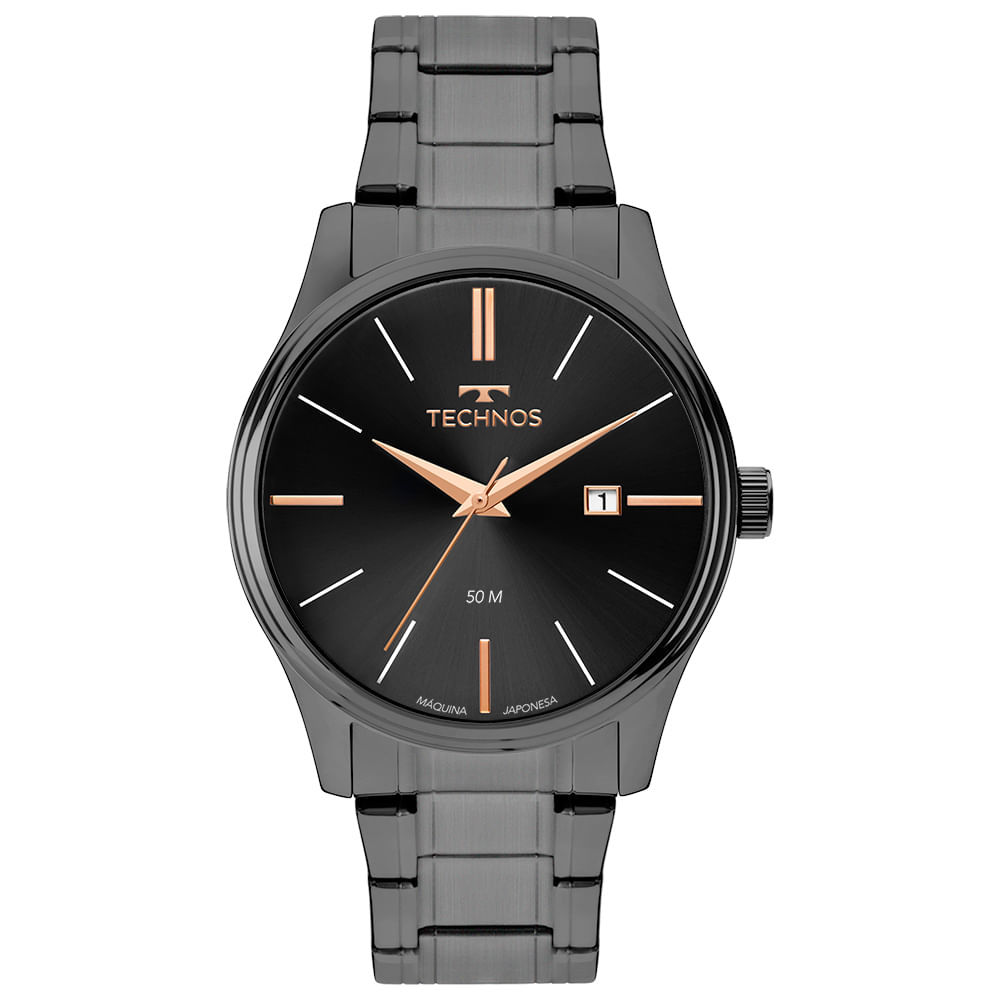 Relógio Technos Masculino Steel Grafite - 2115UBM/1P