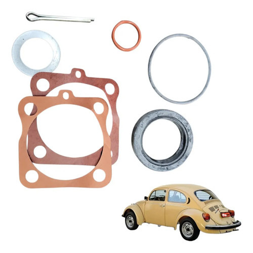 Kit Retentor Roda Traseira Fusca Brasilia Vw 01095 Ruk