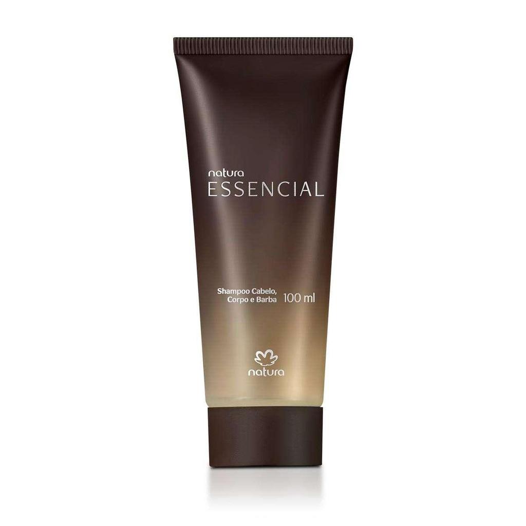 Shampoo Natura Essencial Cabelo, Corpo e Barba 100 ml