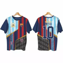 CAMISA TORCEDOR MESSI - MAIOR DE TODAS AS COPAS - DRY FIT PREMIUM