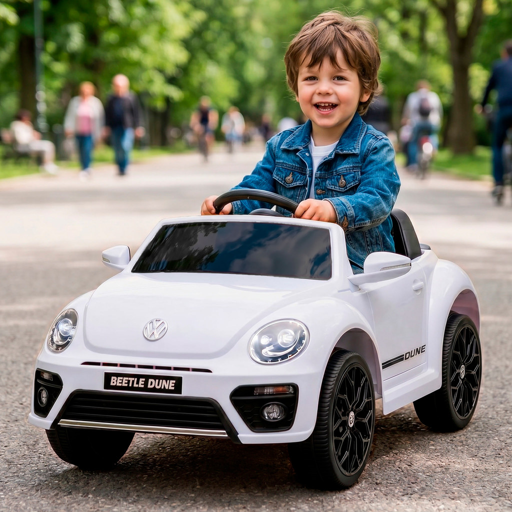Carrinho Eletrico Infantil Volkswagen Beetle Dune 6v Mini Carro Menina Carrinho Infantil Menino