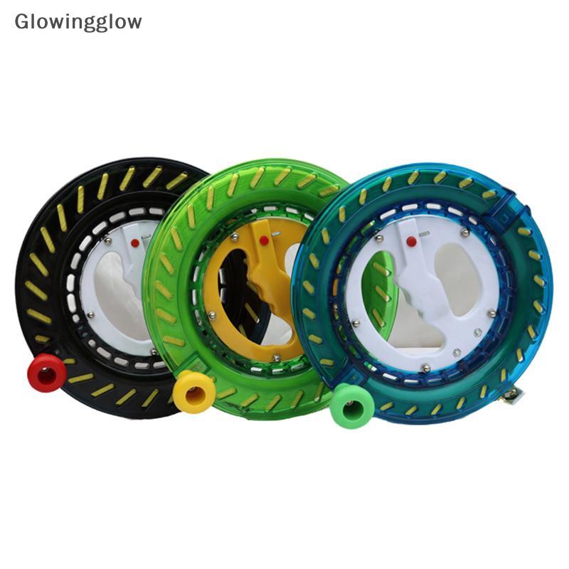 GLW Outdoor Kite Reel Winder Hand Grip Wheel Com Corda Torcida 150/200/400M Brilho