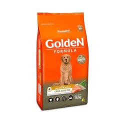 Ração Seca Golden Fórmula para Cães Adultos Sabor Salmão e Arroz 15kg