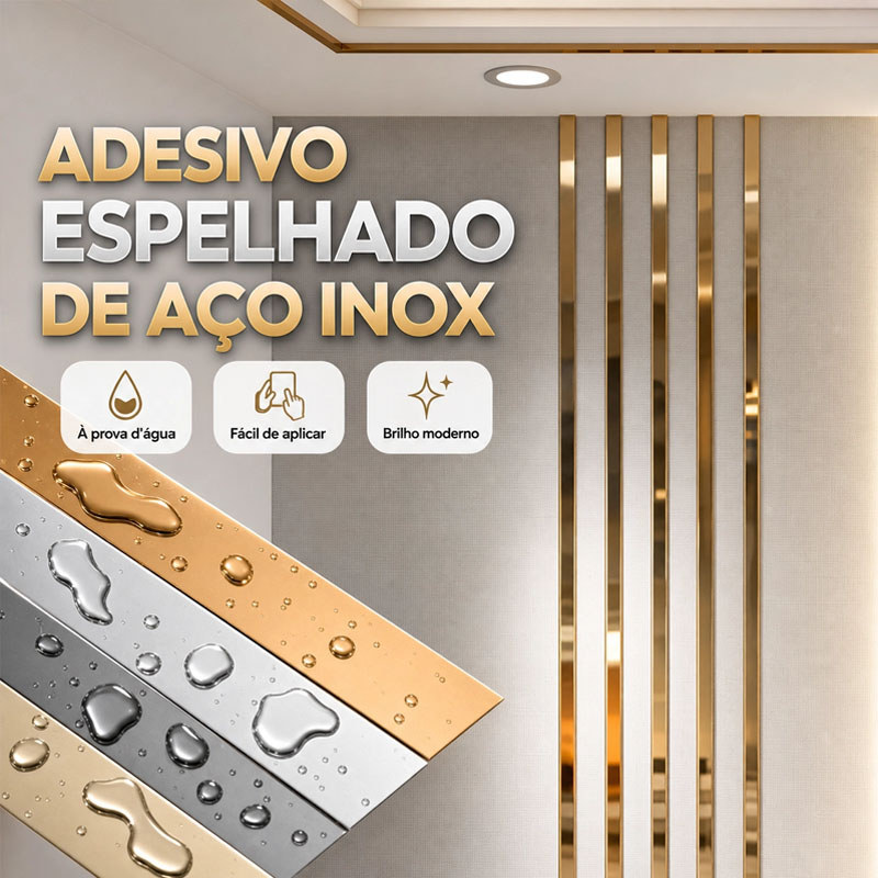 Fita Metalizada 10mm/15mm/20mm/25mm/30mm/40mm Com Dupla face/5 METROS