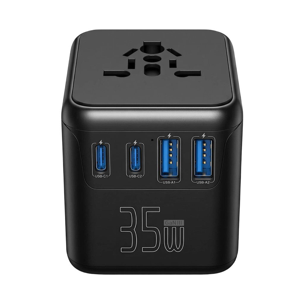 Adaptador Universal 35w 4 Plugs Multifuncional Universal Adaptor PD35