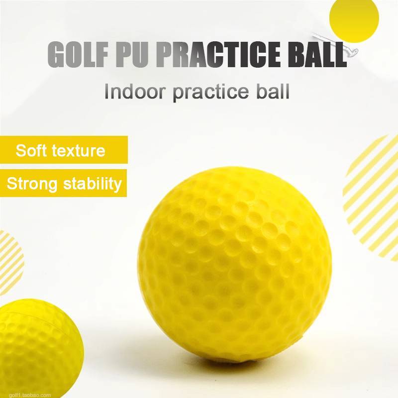 42Mm Cor Misturada Espuma Do Plutônio Esponja Sólida Bola Macia Indoor Prática De Golfe Brinquedo Nova
