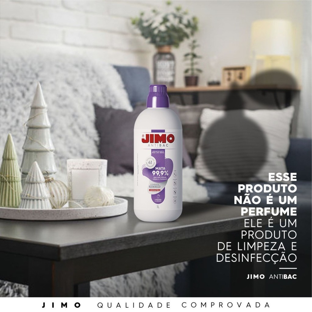 AntiBac Líquido Lavanda e Argan 1L - JIMO