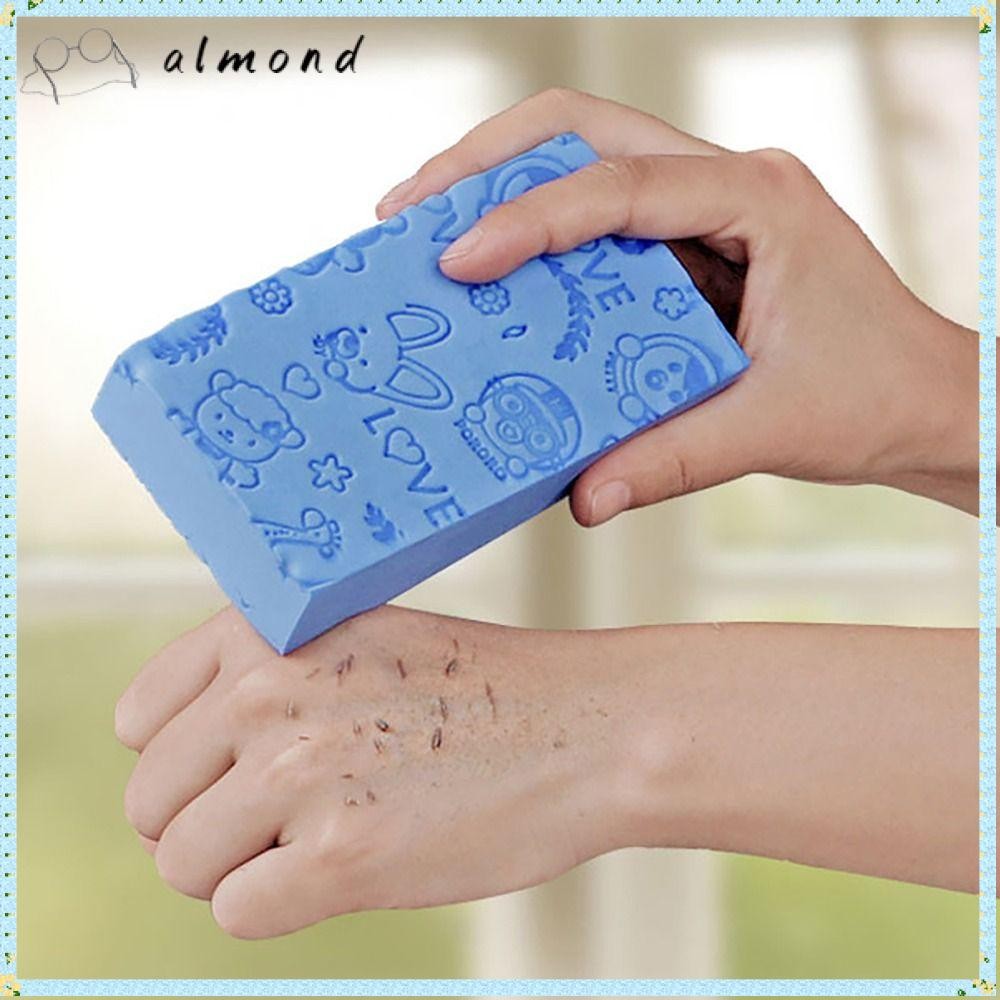 Esponja De Chuveiro De Amêndoa , Escovas Removedoras De Pele Morta Massageador PVA , Banho Esfoliante De Para Esfregar E em Oferta na Shopee