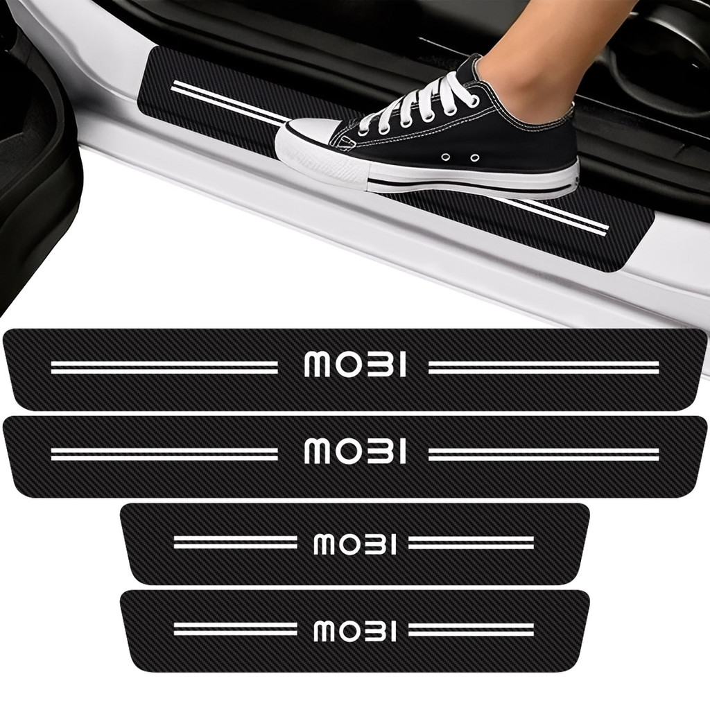 Kit Soleira de Porta Para Mobi Fibra de Carbono Protetora em Oferta na Shopee