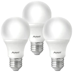 Kit 3 Lâmpadas Avant LED Branco Frio 15W 6500K 1300 Lúmens E27 Bivolt Ambientes Residenciais