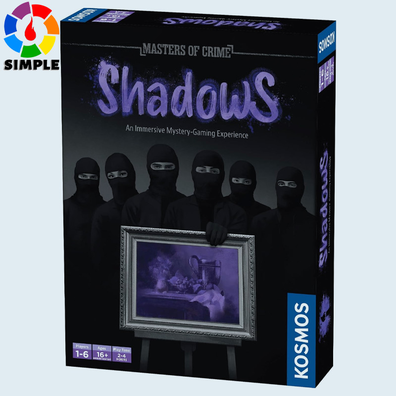 Masters of Crime: Shadows Board Game 1-6 Players - Cooperative Murder Mystery Game