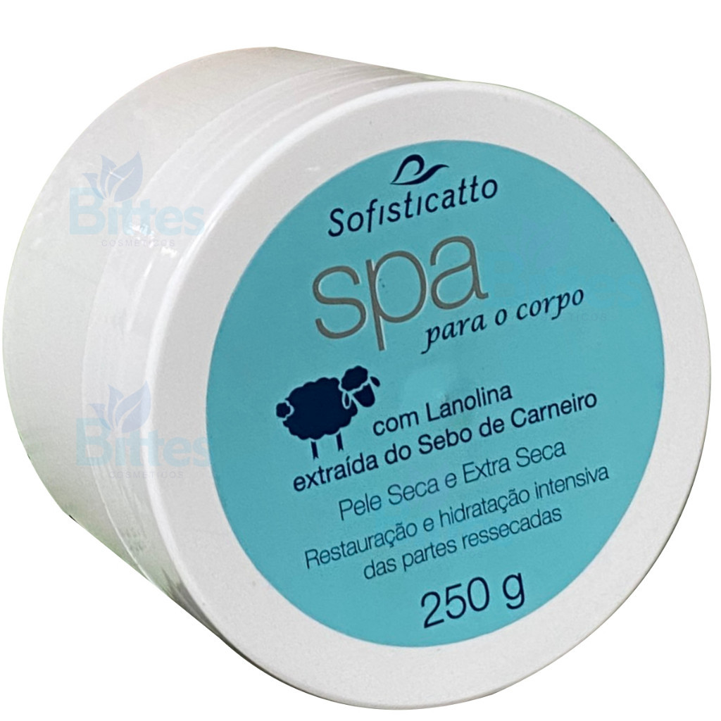 CREME CORPORAL SPA SOFISTICATTO COSMÉTICOS PELE SECA E ASPERA