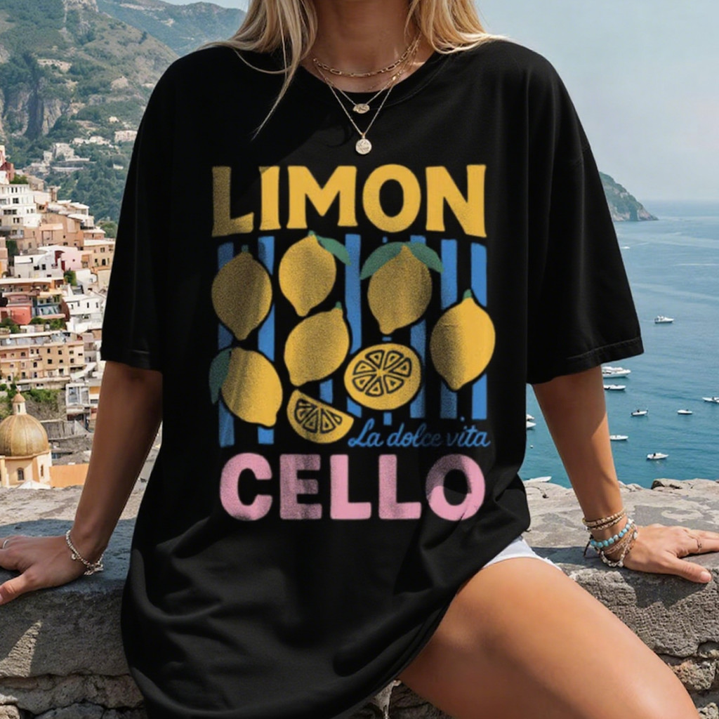 Camiseta Masculino Feminino Fofo Camisa Retro Limoncello La Dolce Vita Limão Algodão Premium Envio Imediato