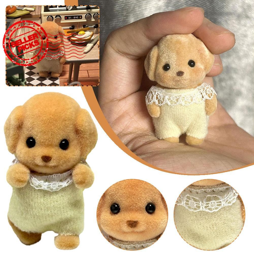 Sambel Família Poodle Mesma Boneca Adorável Bonecas Cão Persa Pequenos Brinquedos De Pelúcia Bebê Elefante Gato V7o2