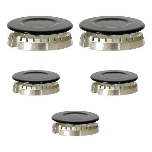 Kit Espalha Chamas Com Queimador Cooktop D&d Metal e Fornello 5 Bocas em Oferta na Shopee