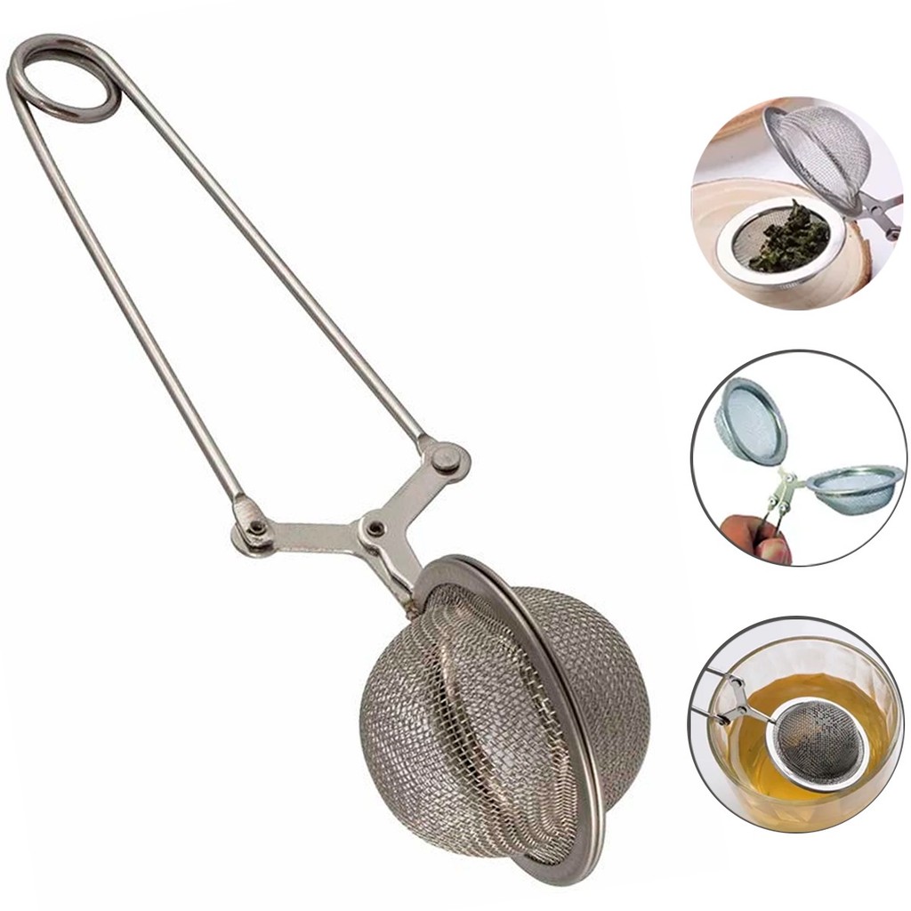 Infusores Infusor De Chá 15CM Metal Coador E Peneira De Ervas Multiuso Universal