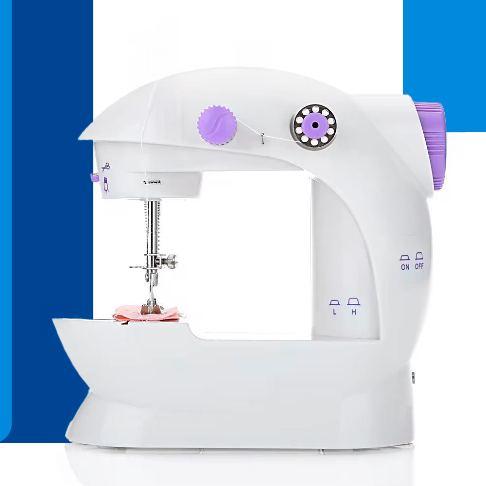 Mini Máquina de Costura Portátil Epsilon Bivolt 110V/220V – Compacta e Versátil, Cor Branca em Oferta na Shopee